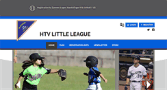 Desktop Screenshot of htvlittleleague.org